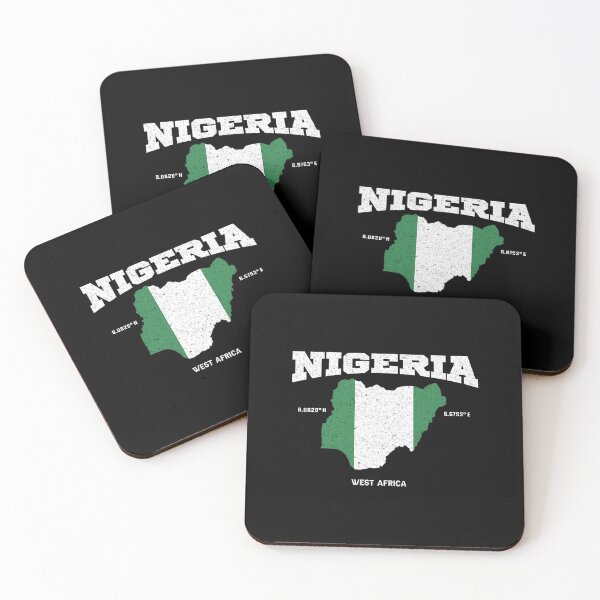 Item preview, Nigeria flag and map1	 designed and sold by shmilykanazeg.