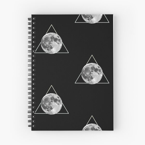 Item preview, Realistic Moon with Neon Triangle Glow in Minimalist Cosmic Design designed and sold by PixelVibe782.