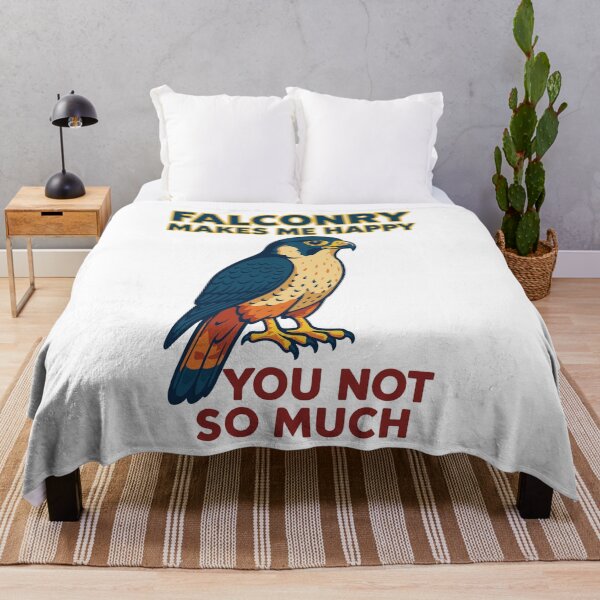 Item preview, Falconry Makes Me Happy You Not So Much falcon designed and sold by LuminOrb.