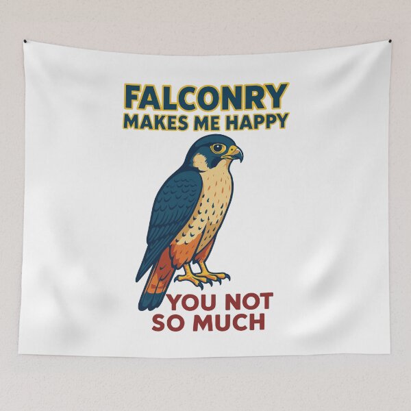 Item preview, Falconry Makes Me Happy You Not So Much falcon designed and sold by LuminOrb.