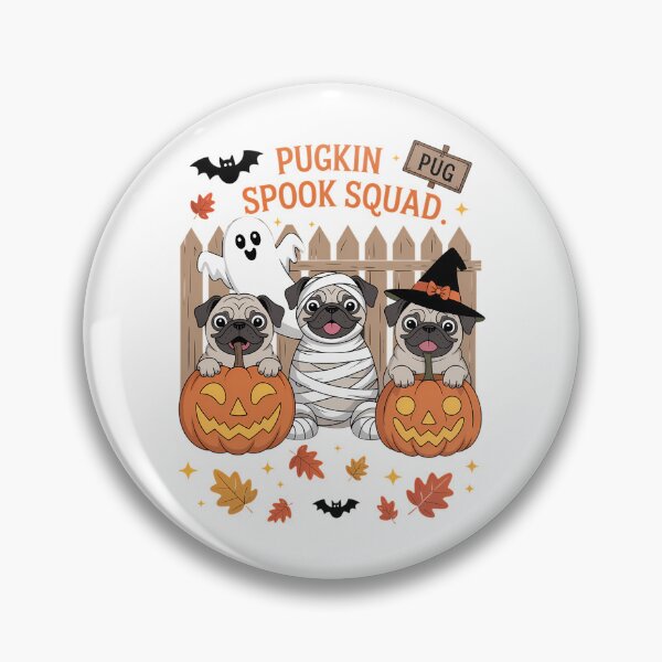 Item preview, Pugkin Spook Squad Cute Pug Halloween Spooky Ghost Pumpkin designed and sold by Sunset4Bones.