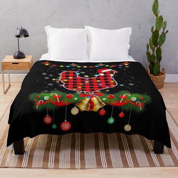Item preview, Funny Matching Buffalo Plaid Chicken Christmas Pajama 		 designed and sold by vereliazizliu.
