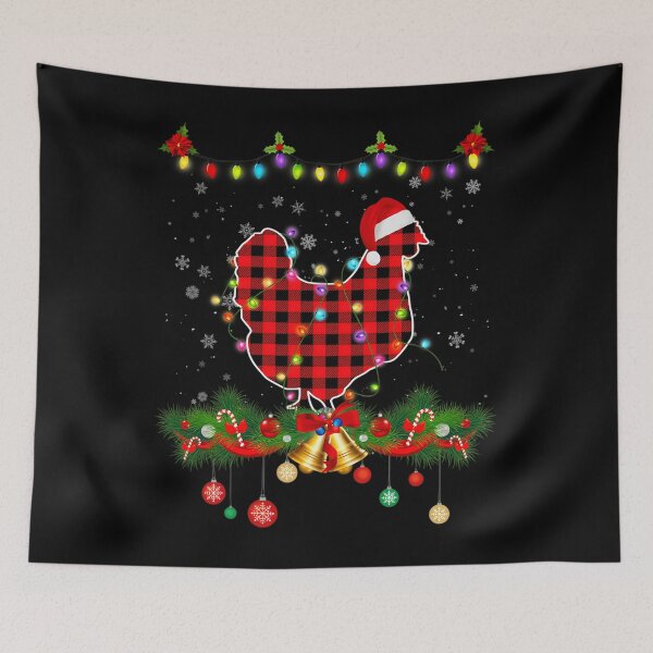 Item preview, Funny Matching Buffalo Plaid Chicken Christmas Pajama 		 designed and sold by vereliazizliu.