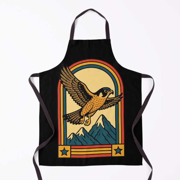Item preview, Peregrine Falcon Soaring Over Mountains Artwork designed and sold by LuminOrb.