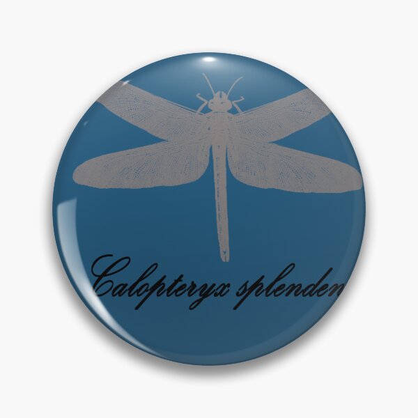 Item preview, Calopteryx Splendens Dragonfly Scientific Art designed and sold by capricedefille.