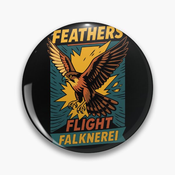 Item preview, Feathers Flight Falknerei Peregrine Falcon Design designed and sold by LuminOrb.