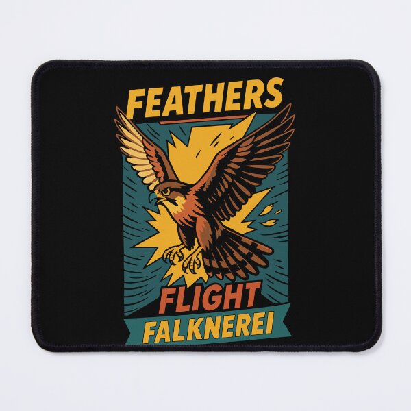 Item preview, Feathers Flight Falknerei Peregrine Falcon Design designed and sold by LuminOrb.