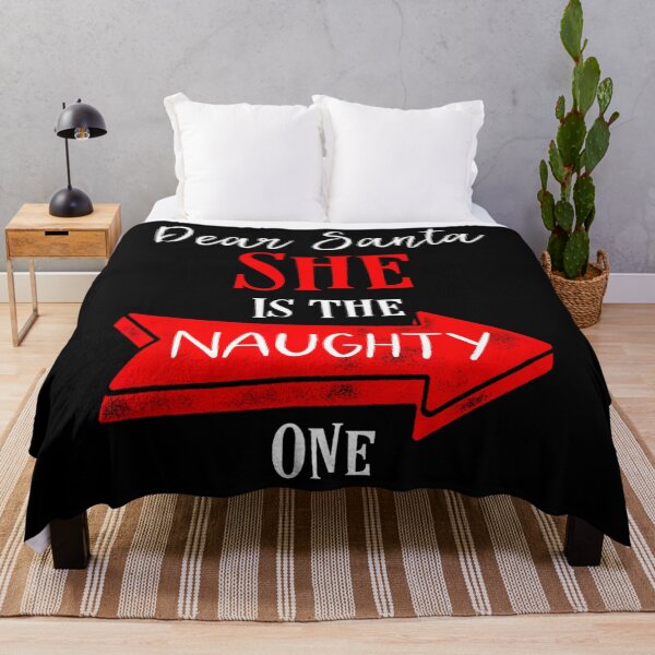 Item preview, Matching Christmas Outfit for Couples She's the Naughty One designed and sold by decruhammij.
