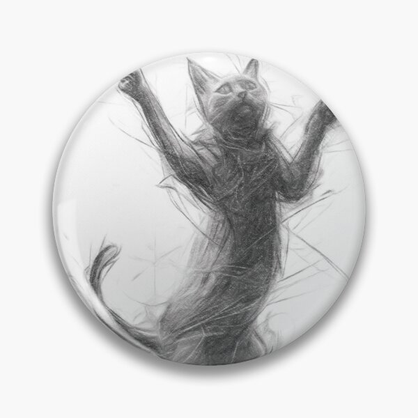 Item preview, Jumping Cat designed and sold by Leon Woods Pencil Art.