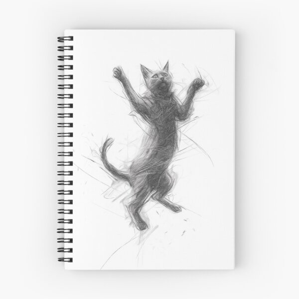 Item preview, Jumping Cat designed and sold by Leon Woods Pencil Art.