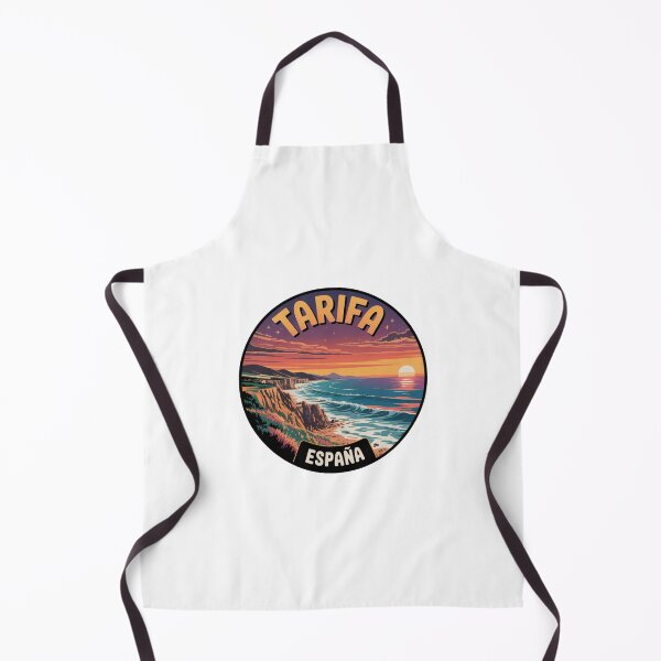 Item preview, Tarifa España – Vista costera del acantilado al atardecer retro designed and sold by CircinusStore.