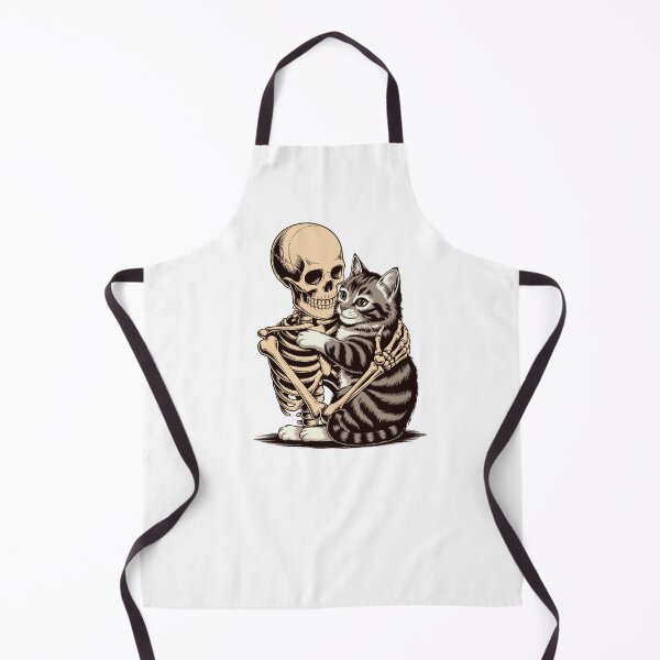 Item preview, HALLOWEEN T-SHIRT SKELETON AND CAT T-SHIRT designed and sold by Monrue66 .