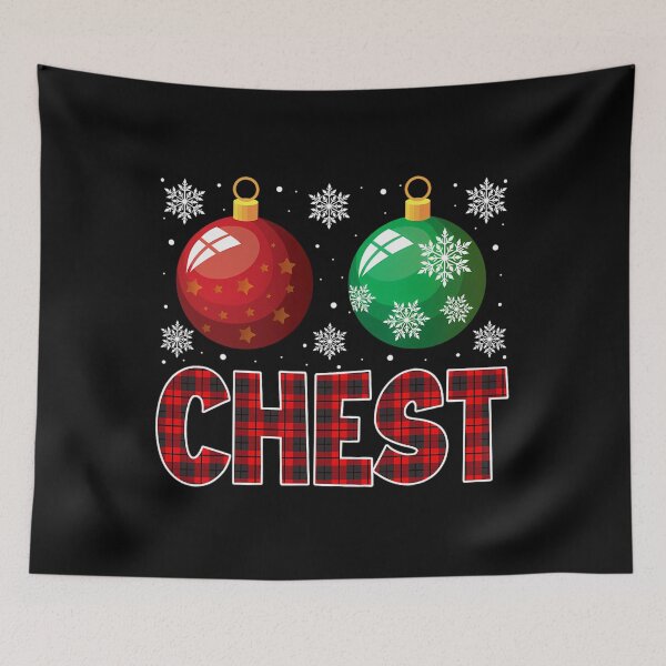 Item preview, Chest Nuts Matching Chestnuts Funny Christmas Couples Chest 		 designed and sold by pubjjxriso.
