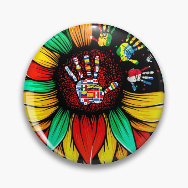 Item preview, National Hispanic Heritage Month Sunflower All Countries 		 designed and sold by alkalfndaor.