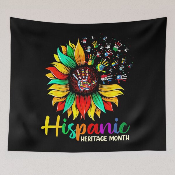 Item preview, National Hispanic Heritage Month Sunflower All Countries 		 designed and sold by alkalfndaor.