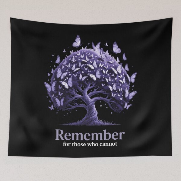 Item preview, Remember Alzheimer Awareness Purple Butterfly designed and sold by TrinaEspinoza.