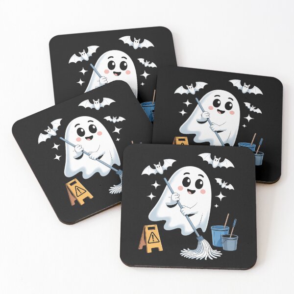 Item preview, School Custodian Janitor Ghost Halloween designed and sold by Sunset4Bones.
