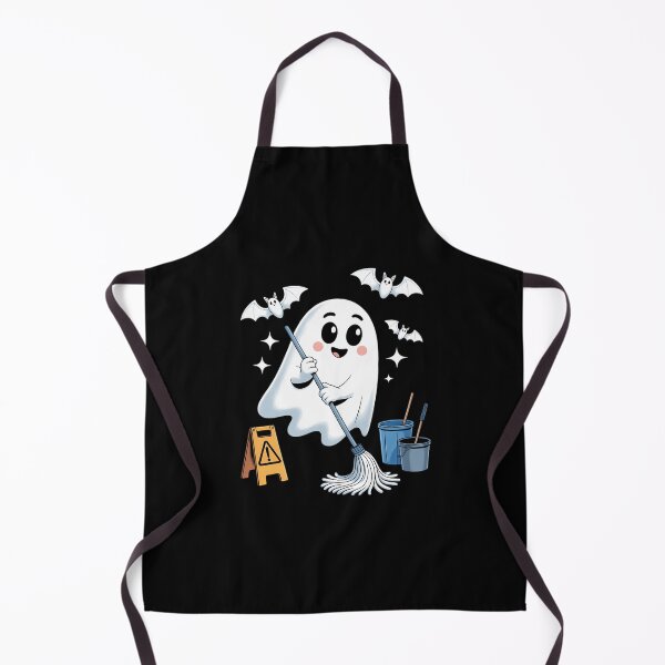 Item preview, School Custodian Janitor Ghost Halloween designed and sold by Sunset4Bones.