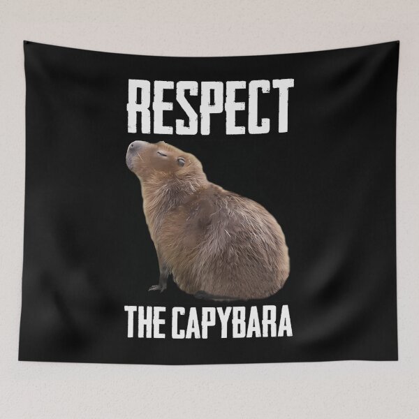 Item preview, Respect The Capybara Funny Rodent Capibara Photo 		 designed and sold by liperokovinaf.