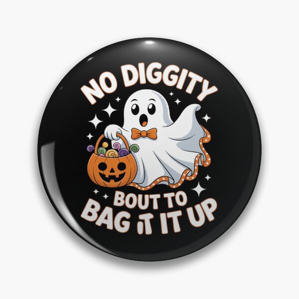 Item preview, No Diggity Bout To Bag It Up Cute Ghost Halloween designed and sold by DrewLeuschke.