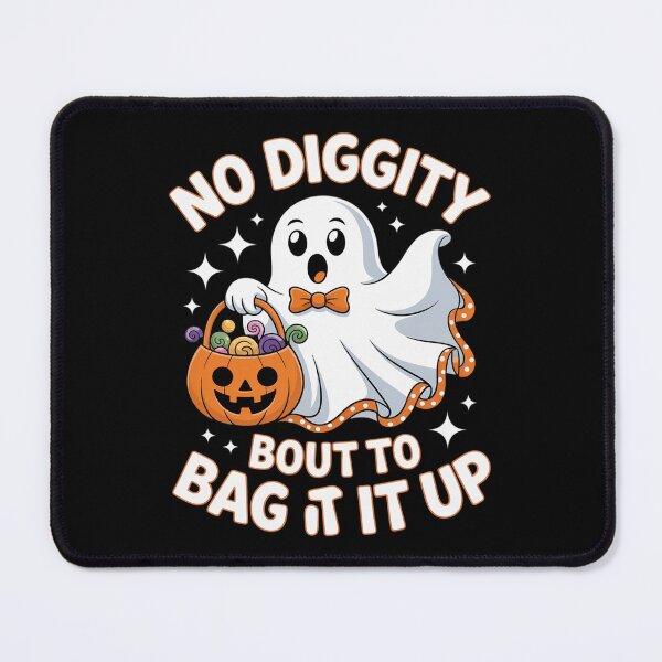Item preview, No Diggity Bout To Bag It Up Cute Ghost Halloween designed and sold by DrewLeuschke.