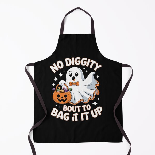 Item preview, No Diggity Bout To Bag It Up Cute Ghost Halloween designed and sold by DrewLeuschke.