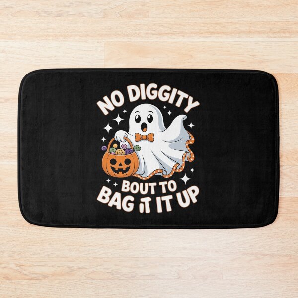 Item preview, No Diggity Bout To Bag It Up Cute Ghost Halloween designed and sold by DrewLeuschke.