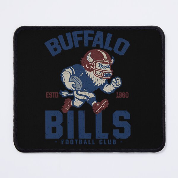 Item preview, Neon Retro Buffalo Bills Cheerleading Buffalo Mascot designed and sold by JordLehne.