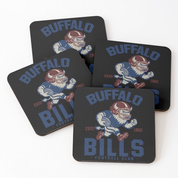 Item preview, Neon Retro Buffalo Bills Cheerleading Buffalo Mascot designed and sold by JordLehne.