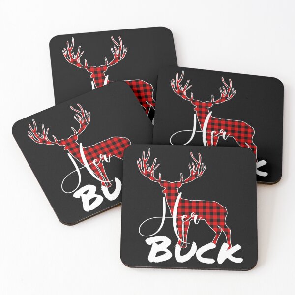 Item preview, Matching Couples Christmas Pajamas Buffalo Plaid Her Buck 		 designed and sold by decruhammij.