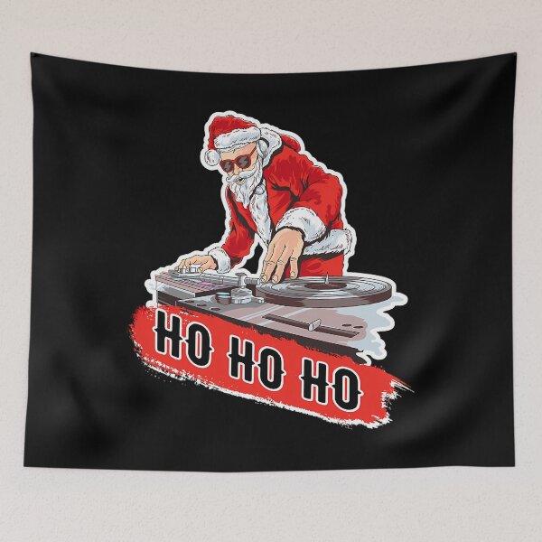Item preview, DJ Santa Christmas 	 Funny Disc Jockey X Mas Party Tee 		 designed and sold by hilliealhawyt.