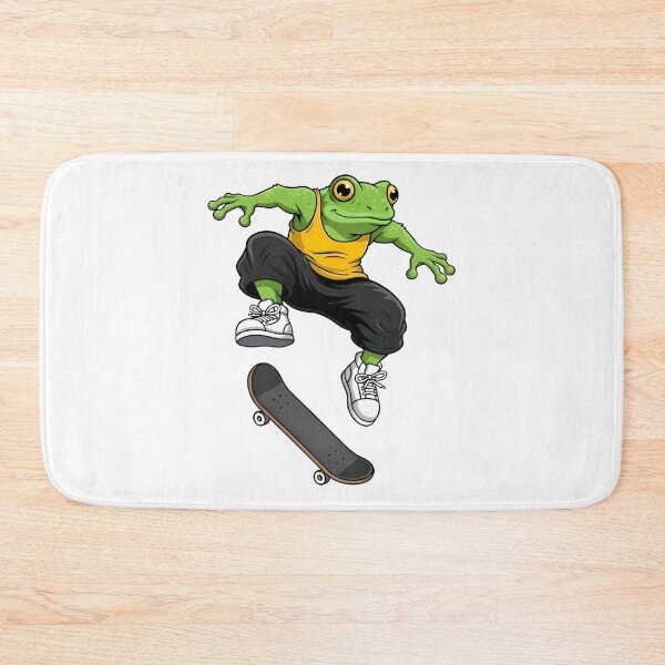 Item preview, Skater Frog Cartoon Extreme Ollie designed and sold by k3rstman1.