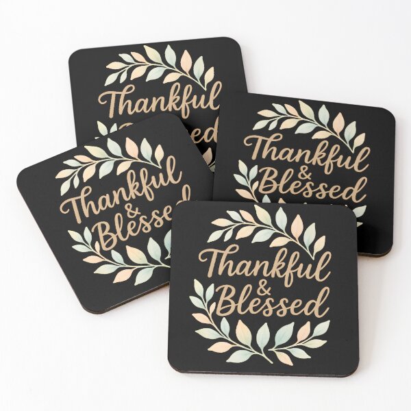Item preview, Thankful & Blessed designed and sold by Signal and Ink.
