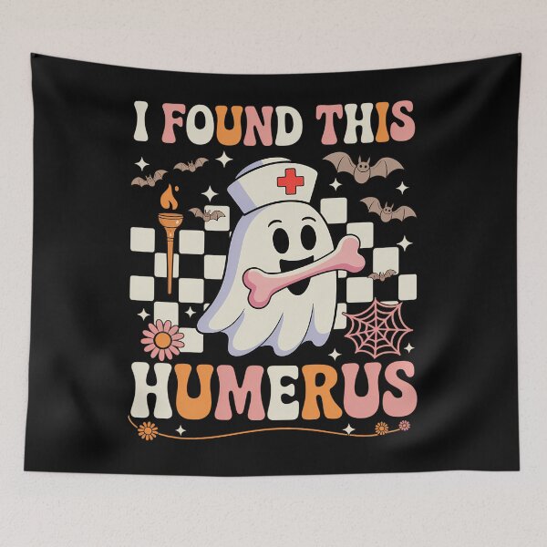 Item preview, I Found This Humerus Funny Ghost Spooky Season Halloween designed and sold by Sunset4Bones.