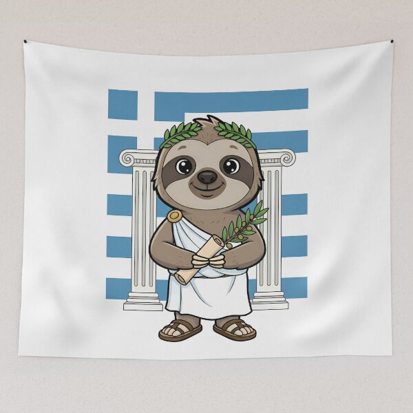 Item preview, Greek Sloth Mythology Laurel Wreath designed and sold by k3rstman1.
