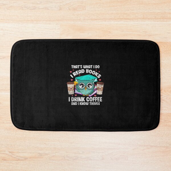 Item preview, I Read Books I Drink Coffee and I Know Things Owl Reader Pullover 		 designed and sold by irinotebinip.