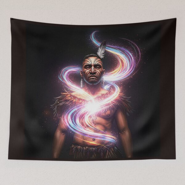 Item preview, Warrior of Light – Māori Spirit Energy designed and sold by KoruWairua-Arts.