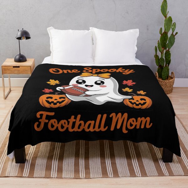 Item preview, One Spooky Football Mom Halloween Coquette Ghost Cute designed and sold by AmparoBoyle.