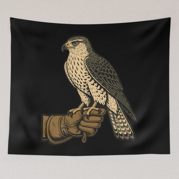 Item preview, Falconry Hunting Peregrine Falcon Design designed and sold by LuminOrb.