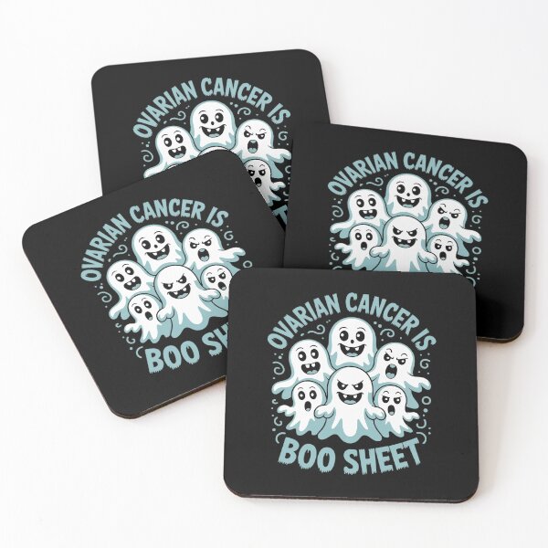 Item preview, Ovarian Cancer is Boo Sheet Teal Boos Funny Halloween Ghost designed and sold by AmparoBoyle.
