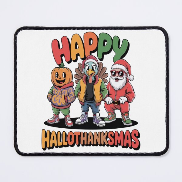 Item preview, Happy Hallothanksmas Ghost Turkey Santa Christmas designed and sold by VladoZork.