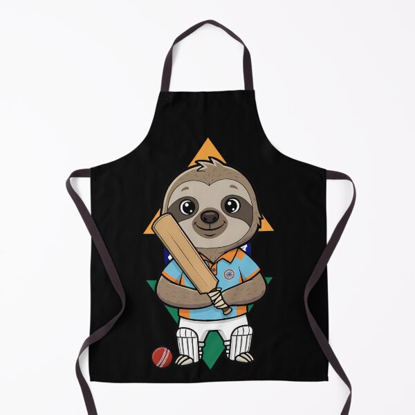 Item preview, Sloth Cricket Player India Flag designed and sold by k3rstman1.