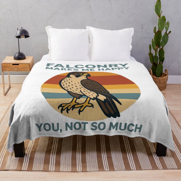 Item preview, Falconry Makes Me Happy You Not So Much Retro designed and sold by LuminOrb.