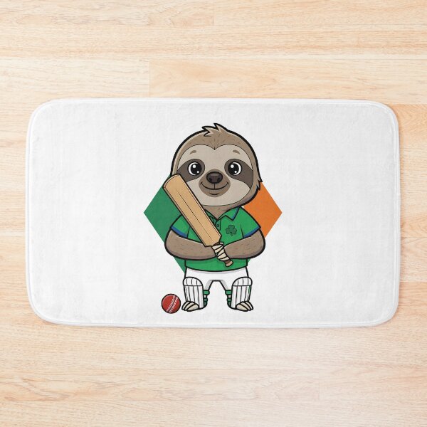 Item preview, Irish Sloth Cricket Player Shamrock designed and sold by k3rstman1.