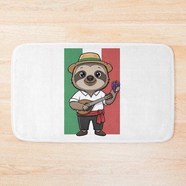 Item preview, Italian Sloth Mandolin Grapes Cute designed and sold by k3rstman1.