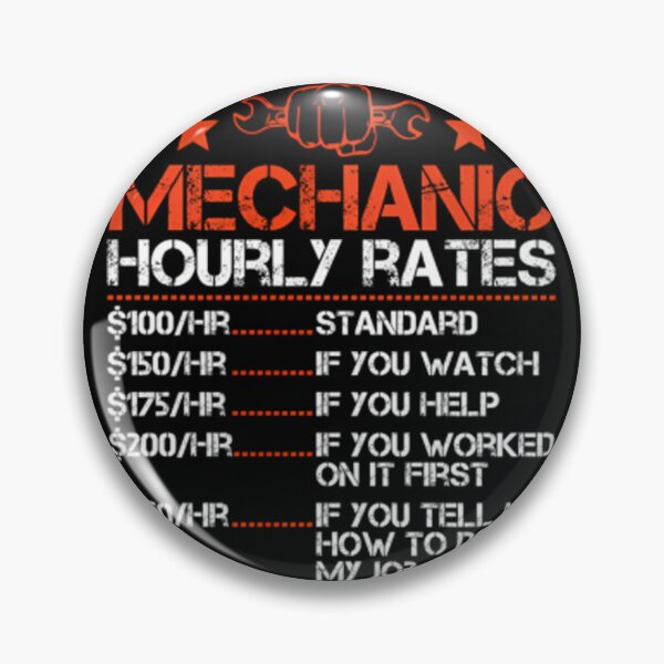 Item preview, Funny Mechanic Hourly Rate Labor Rates 	 	 Costume Pullover 	1	 designed and sold by vereliazizliu.