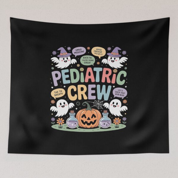 Item preview, Pediatric Crew Spooky Ghost PEDS Nurse Halloween designed and sold by MinaReinger.