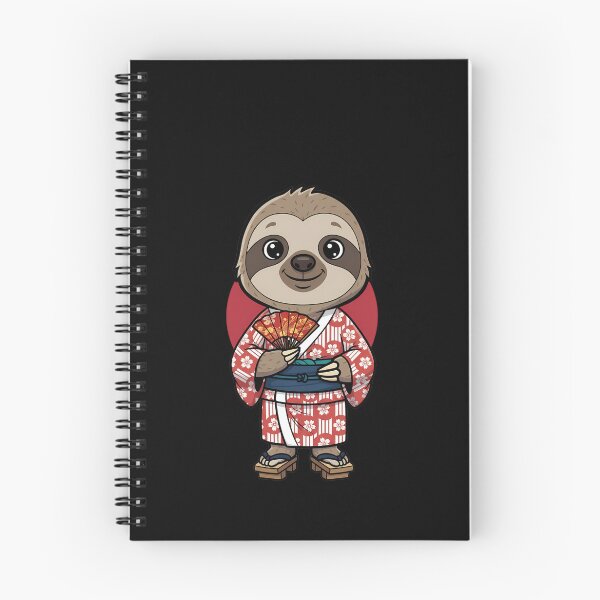 Item preview, Kawaii Japanese Sloth Kimono Fan Japan designed and sold by k3rstman1.