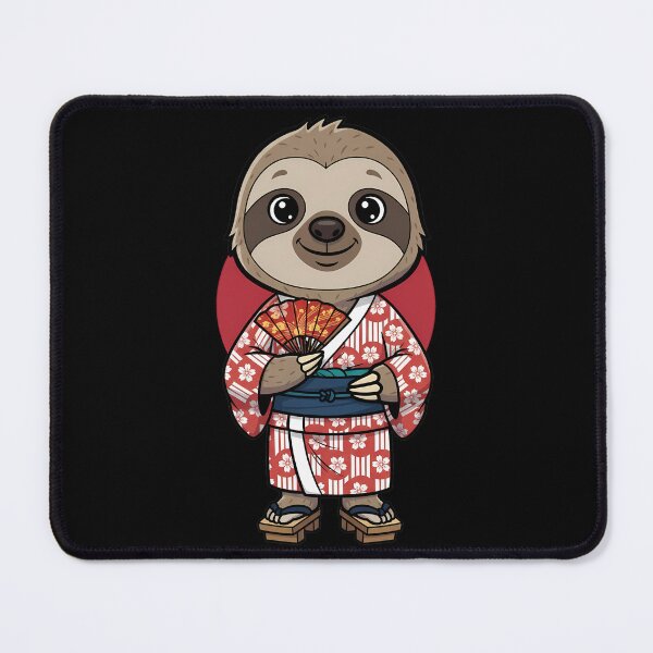 Item preview, Kawaii Japanese Sloth Kimono Fan Japan designed and sold by k3rstman1.