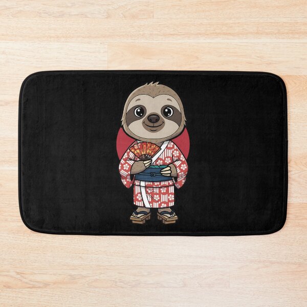 Item preview, Kawaii Japanese Sloth Kimono Fan Japan designed and sold by k3rstman1.